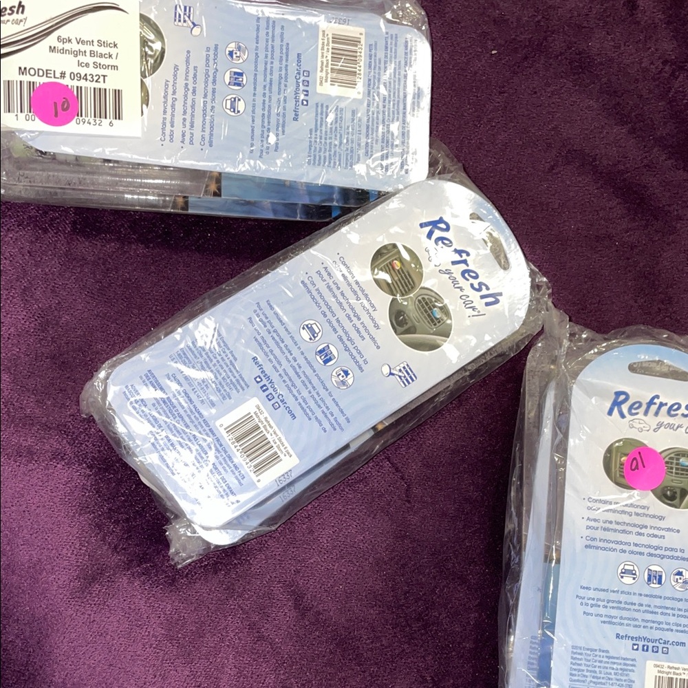 Refresh Midnight Black 6 Vent Sticks per pack (Pack Sold Separately)